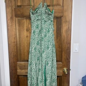 Astr Green Spaghetti Strap Sundress for Prom